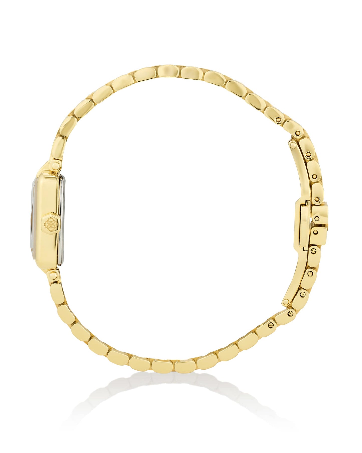 Adela Gold Tone Stainless Steel Watch in Ivory Mother-of-Pearl