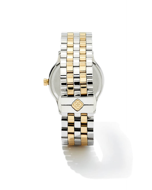 Alex Two Tone Stainless Steel 35mm Watch in Ivory Mother-of-Pearl