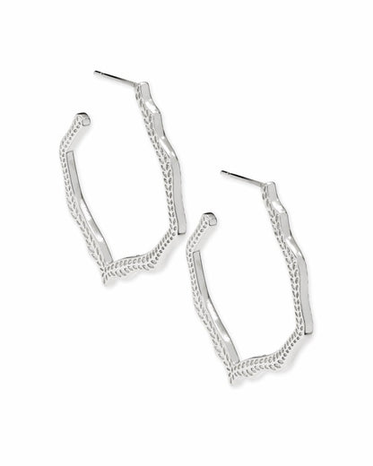 Miku Hoop Earrings in Silver