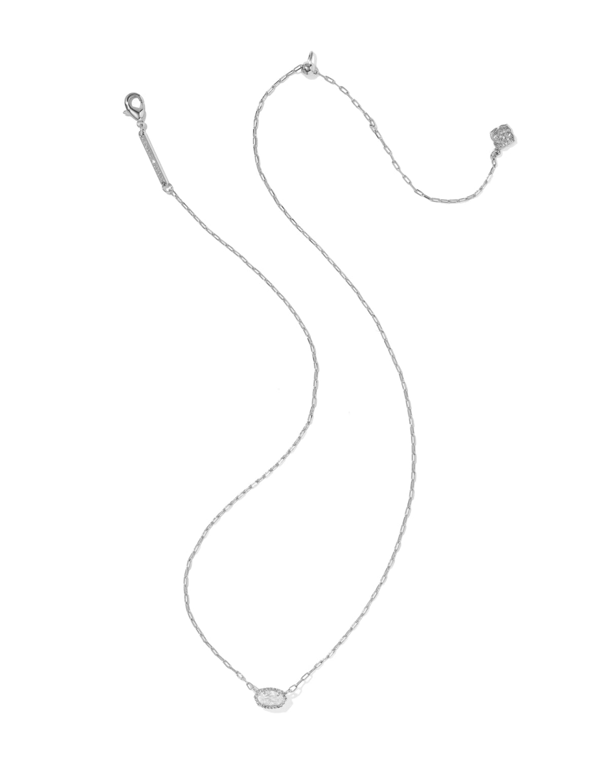 Mini Elisa Luxe Silver Pendant Necklace