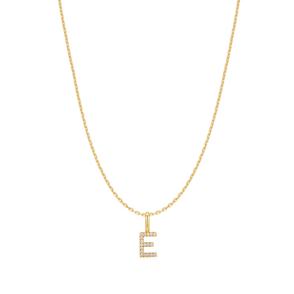 Gold Letter Initial Necklace