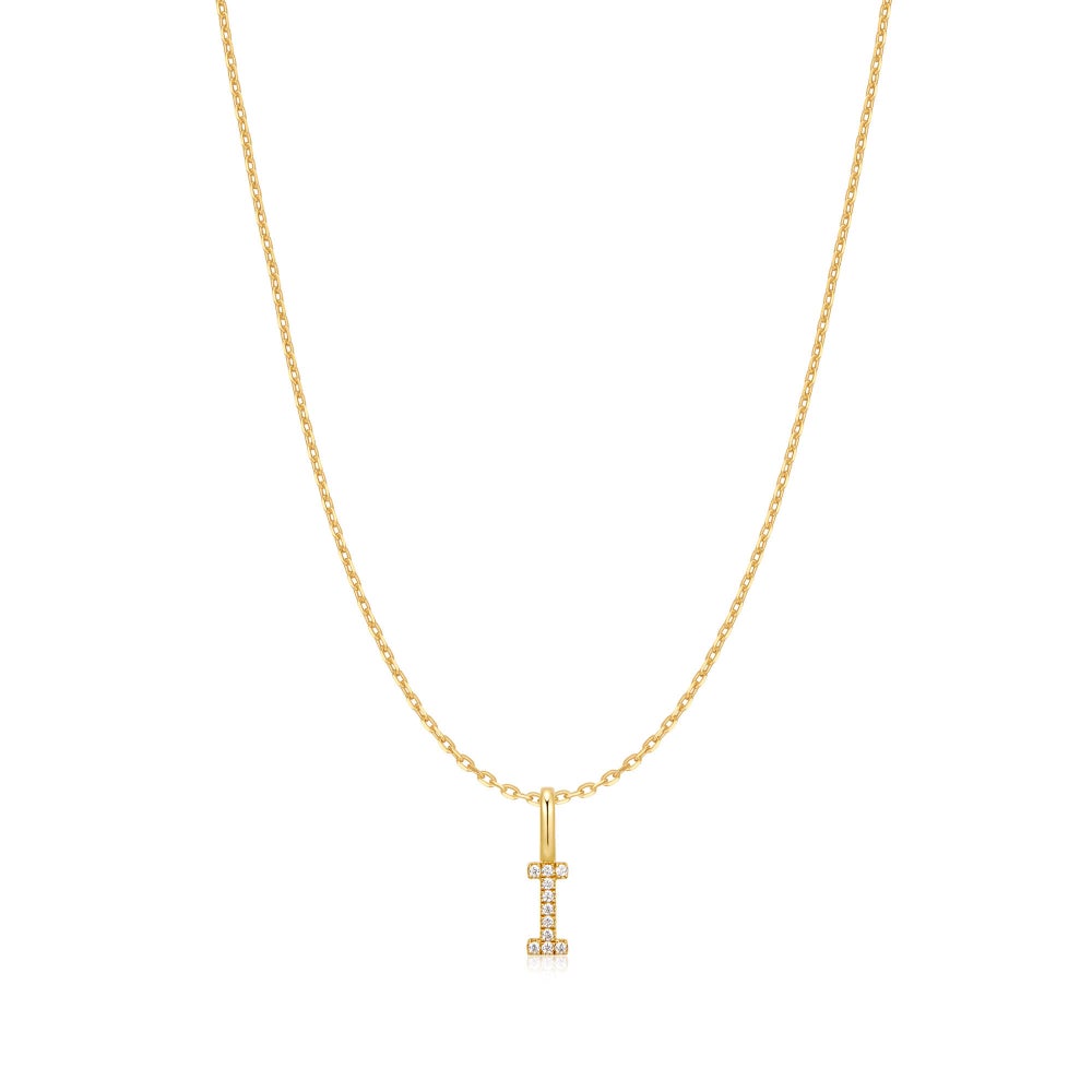 Gold Letter Initial Necklace