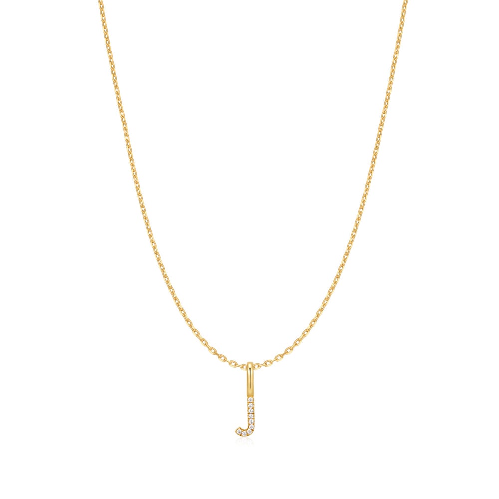 Gold Letter Initial Necklace