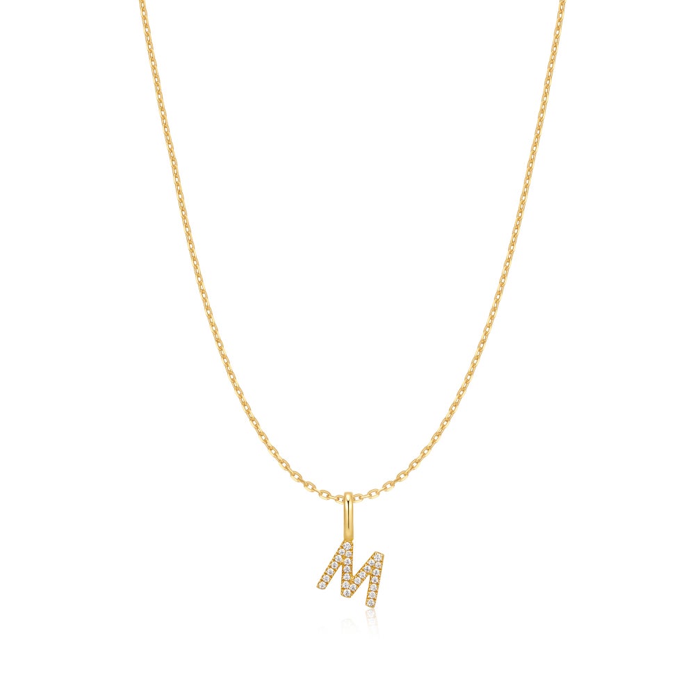 Gold Letter Initial Necklace