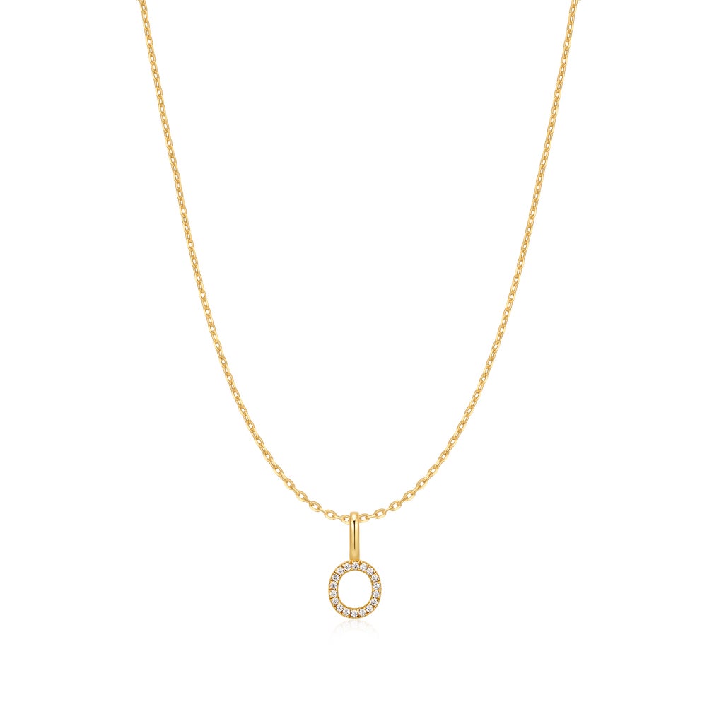Gold Letter Initial Necklace
