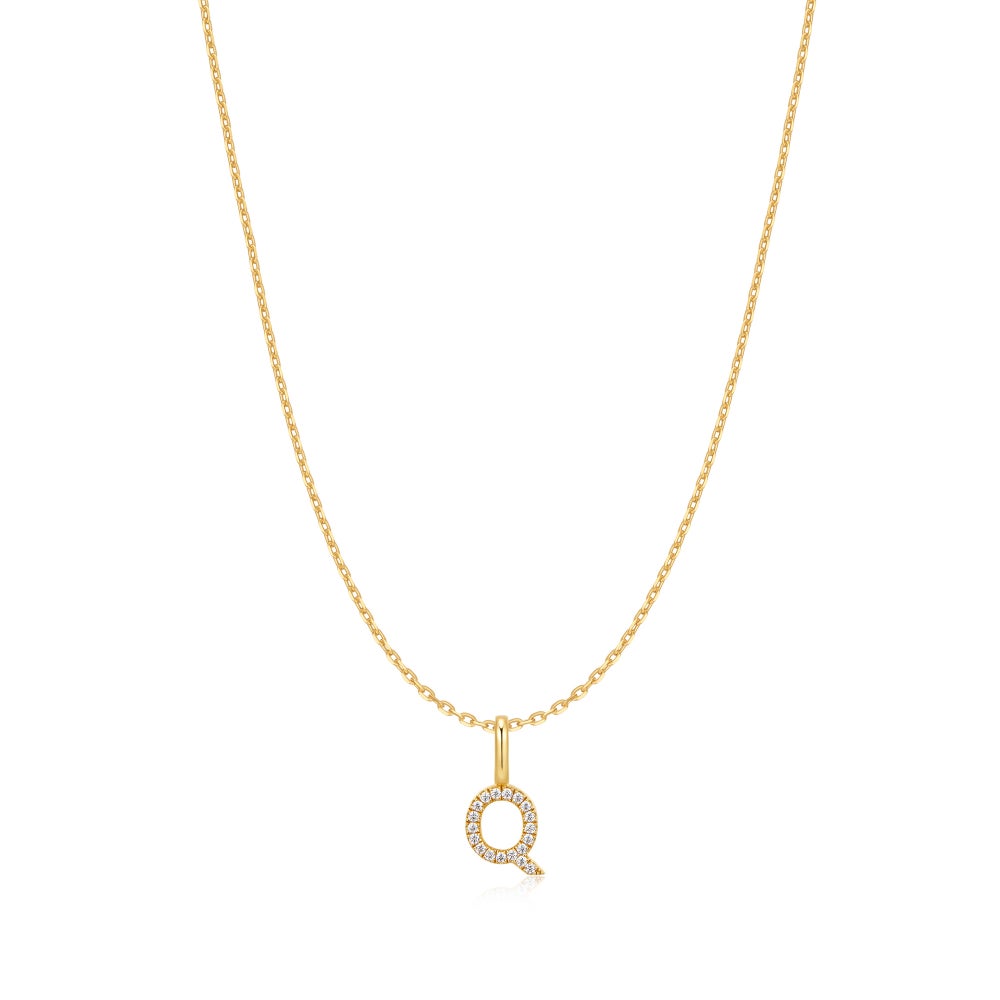 Gold Letter Initial Necklace