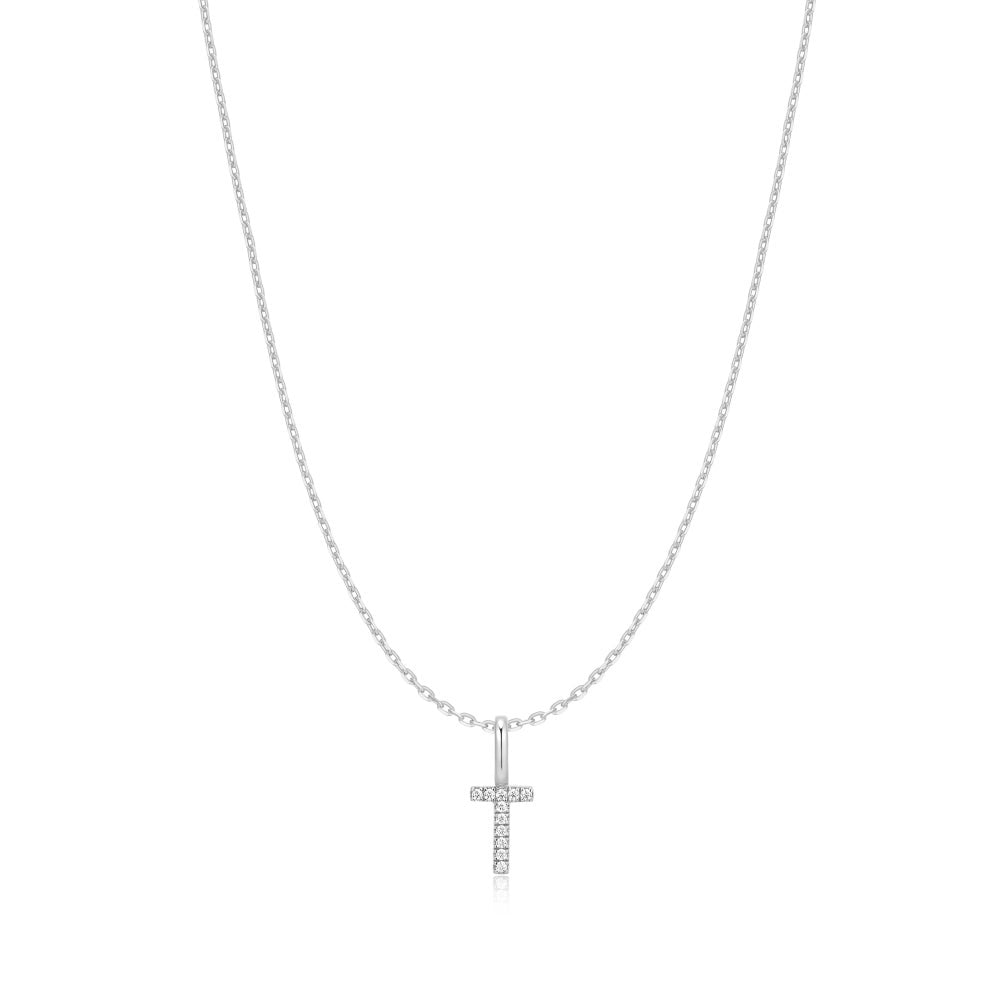 Silver Letter Initial Necklace