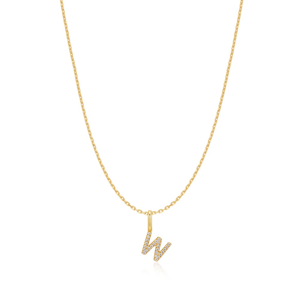 Gold Letter Initial Necklace