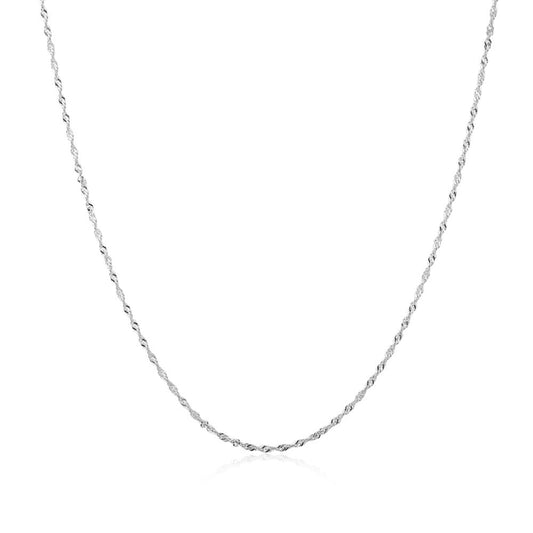 Silver Twisted Chain Necklace