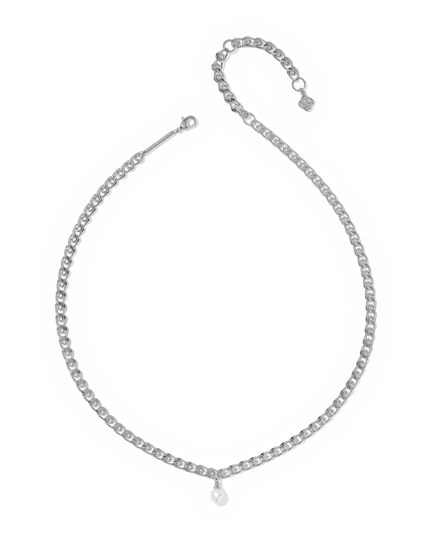 Oakland Pearl Silver Chain Necklace