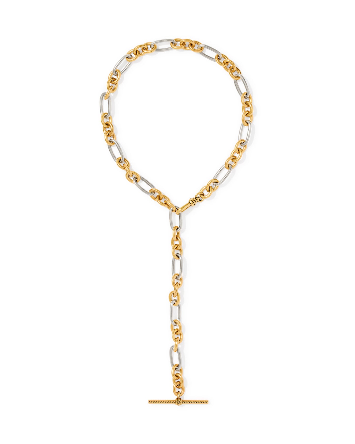 Embry Vintage Mixed Metal Link and Chain Necklace