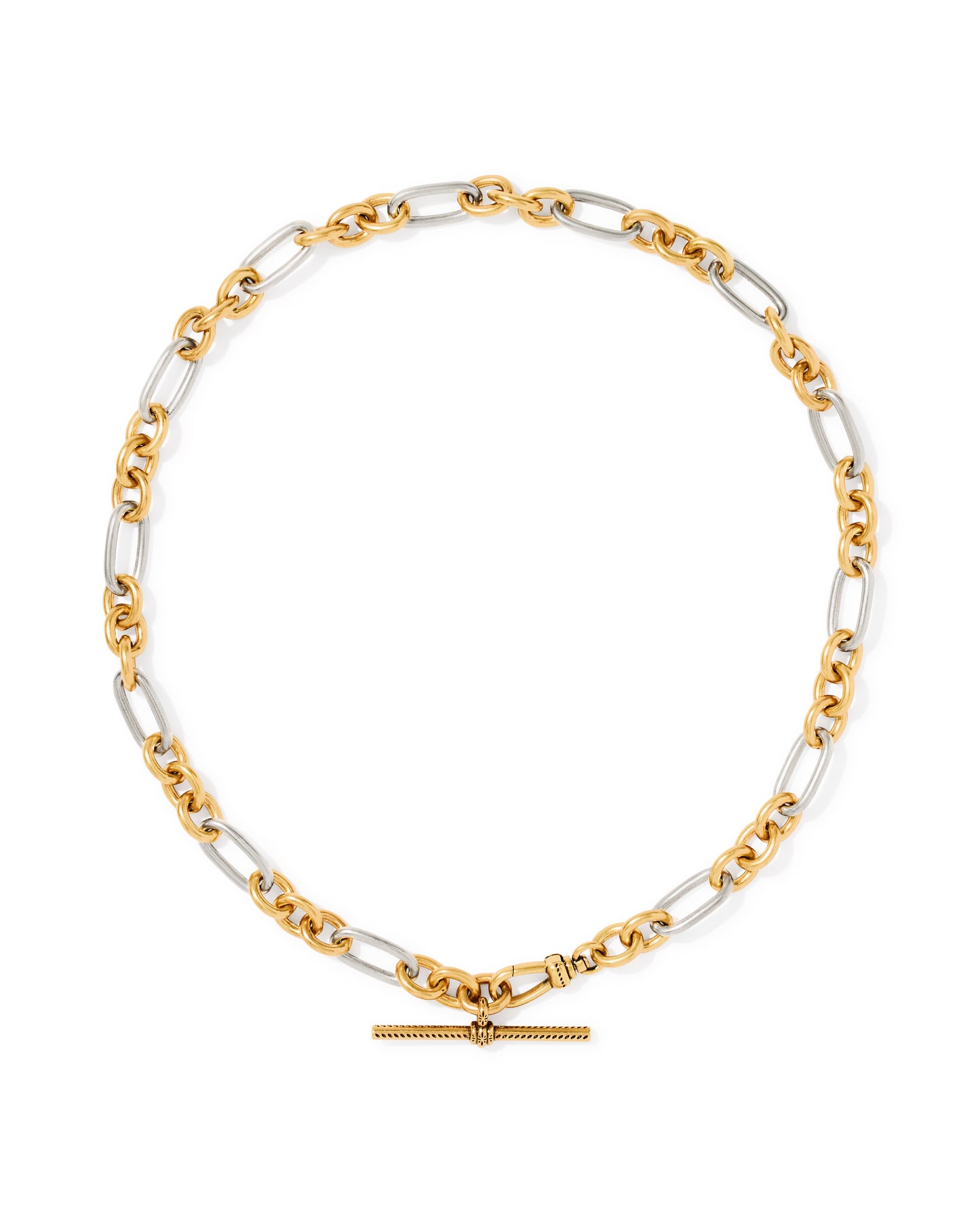 Embry Vintage Mixed Metal Link and Chain Necklace