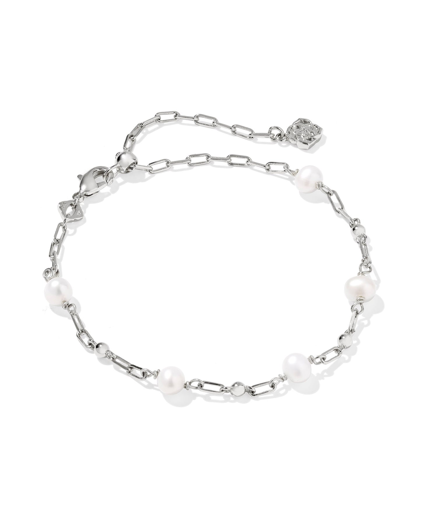 Ashton Silver Delicate Bracelet in Freshwater Cultured Pearl