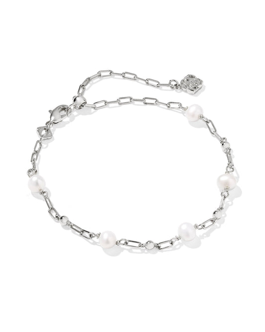 Ashton Silver Delicate Bracelet in Freshwater Cultured Pearl