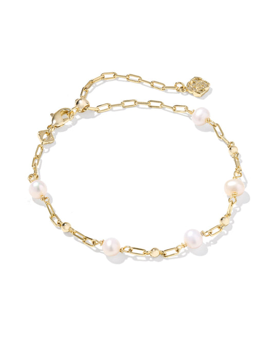 Ashton Gold Delicate Bracelet in Freshwater Cultured Pearl