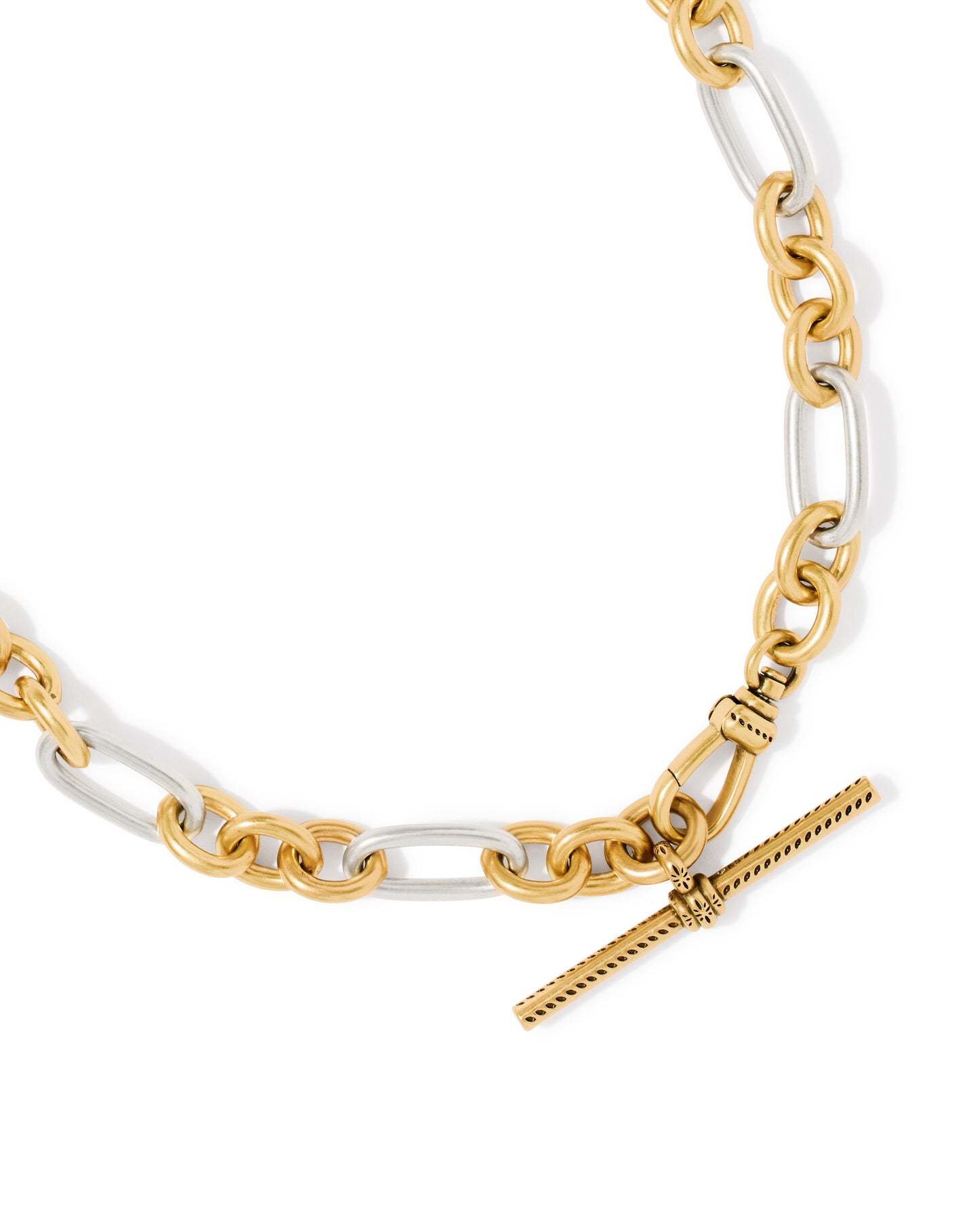 Embry Vintage Mixed Metal Link and Chain Necklace