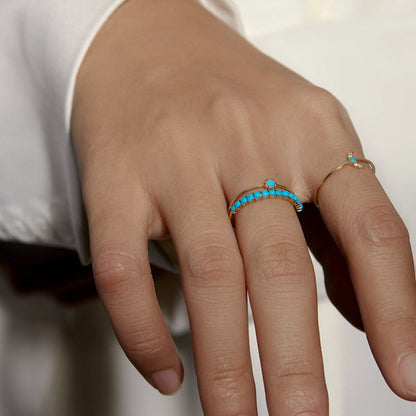 MARIA | Turquoise Stacking Ring