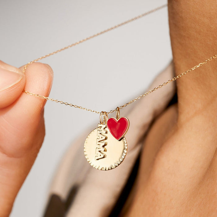 MAMA | Tiny Script Mama Pendant