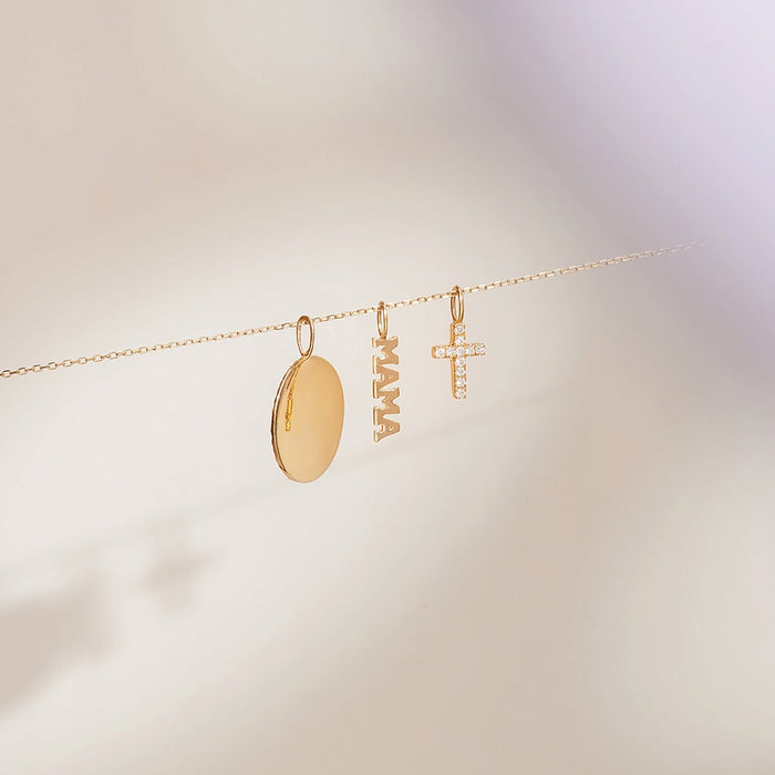 MAMA | Tiny Script Mama Pendant
