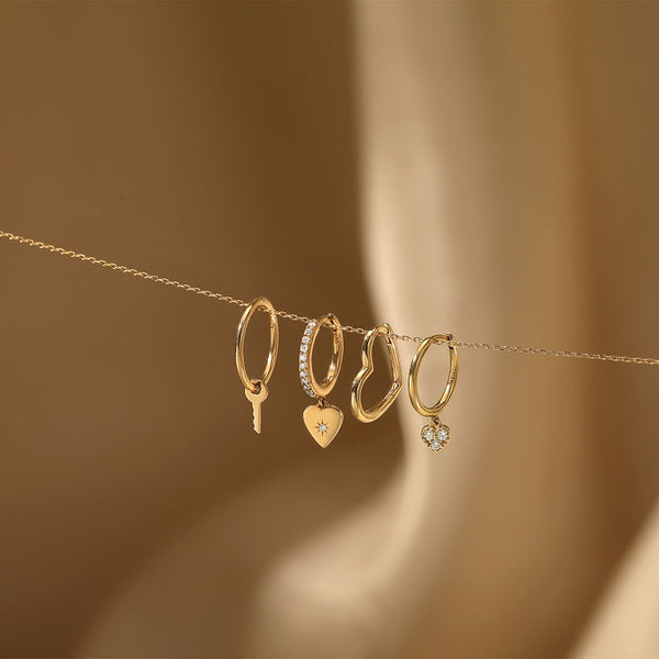 JULIETTE | Single Heart-Shaped Hoop