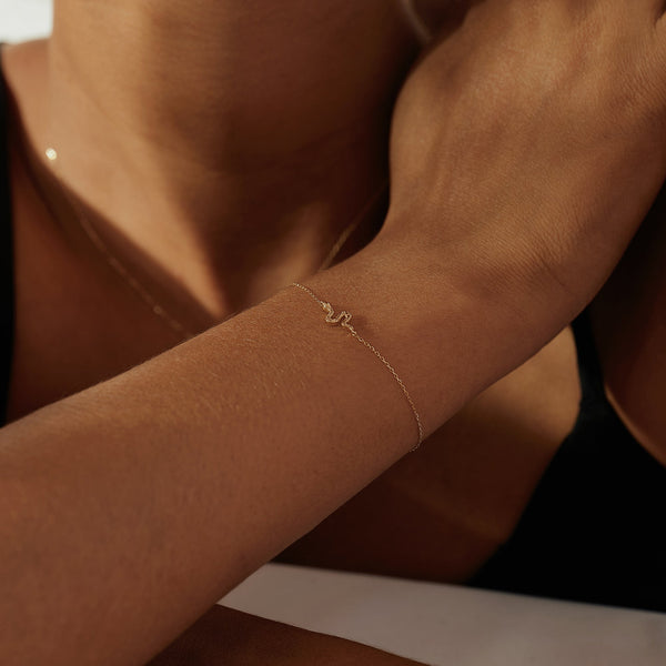 NEFERTITI | Diamond Snake Bracelet