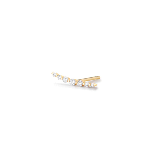 MONICA | Single Diamond Bar Stud
