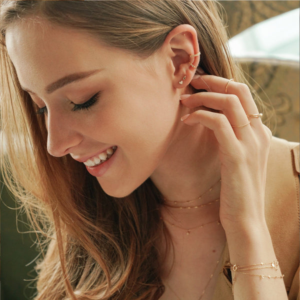 SOPHIE | Diamond Heart Studs