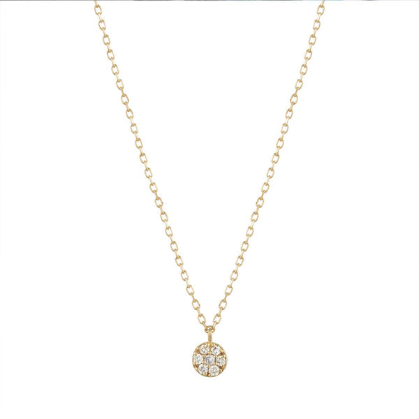 LILY | Diamond Disc Necklace