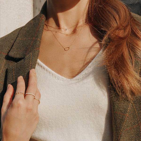 IRENE | Open Oval Necklace