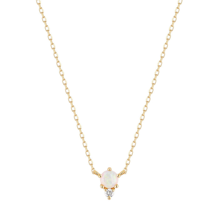 ZENA | Opal and Diamond Necklace