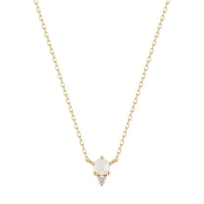 ZENA | Opal and Diamond Necklace