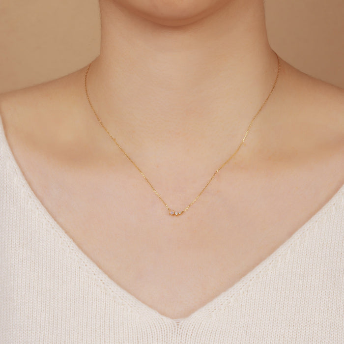 ZARA | Opal and Diamond Necklace