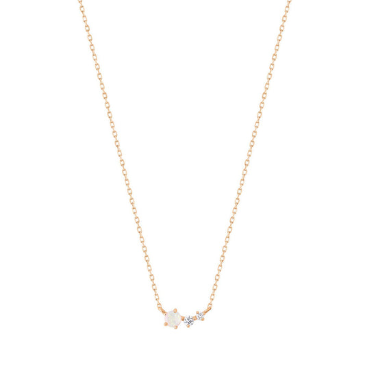 ZARA | Opal and Diamond Necklace