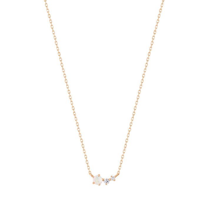 ZARA | Opal and Diamond Necklace