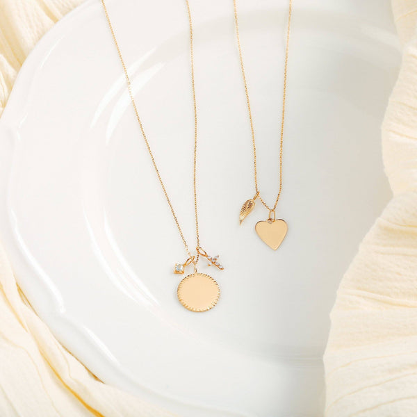 JOY | Engravable Heart Charm