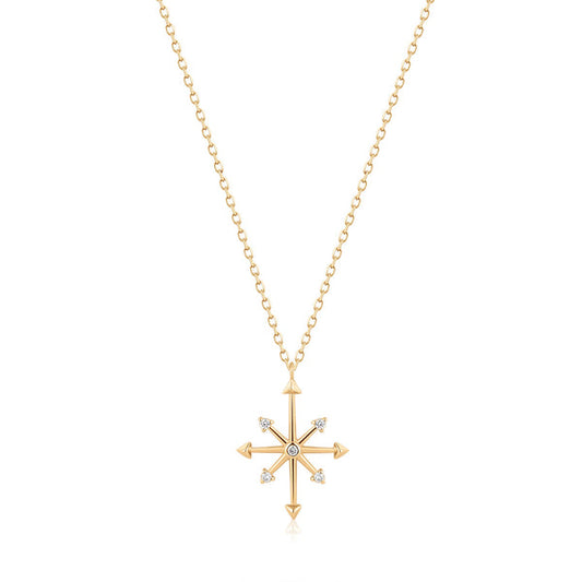 CANDIE | Diamond Octagram Star Necklace