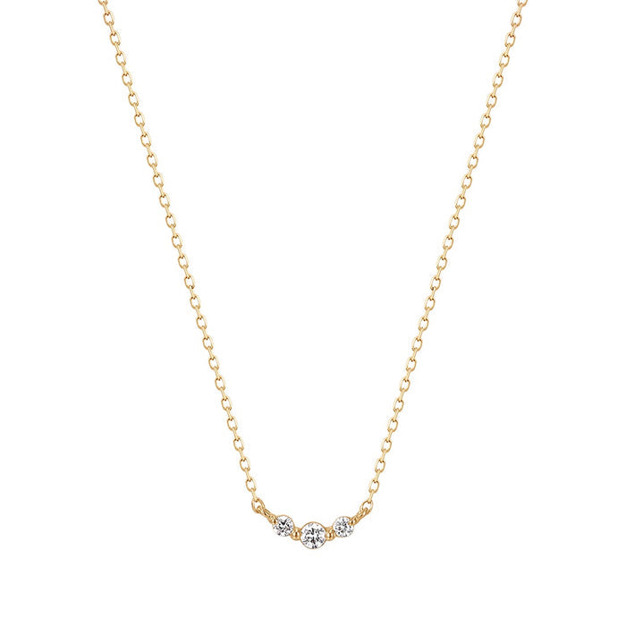 INEZ | Triple Diamond Necklace
