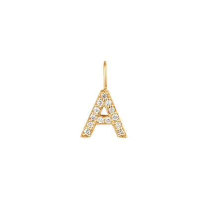 A | Diamond Initial Charm