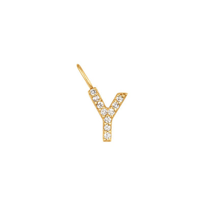 Y | Diamond Initial Charm