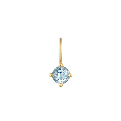 MARCH | Aquamarine Necklace Charm