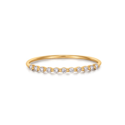 DELIA | Half-Eternity Diamond Ring