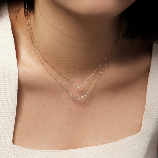 JEAN | Rose Cut White Sapphire Necklace