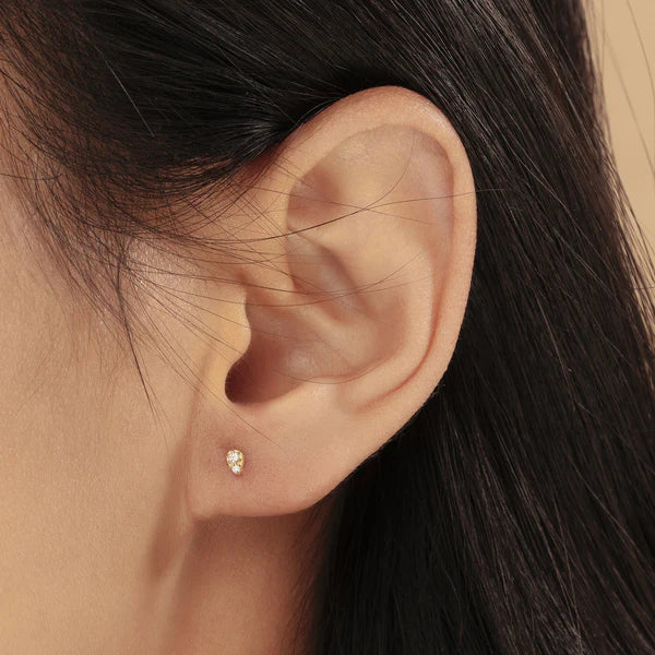 ROSA | Diamond Pave Teardrop Studs
