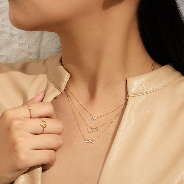 JULIETTE | Interlocked Hearts Necklace