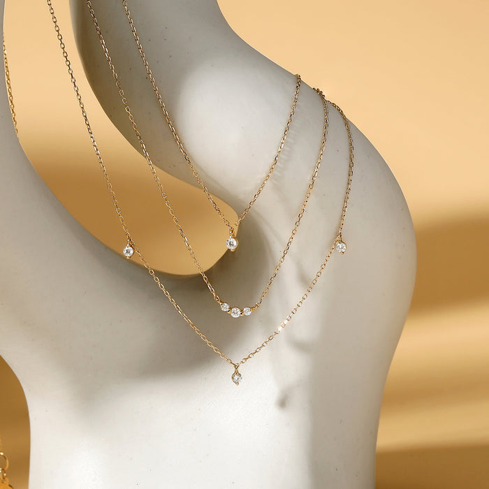 ESME | Floating Diamond Solitaire Necklace