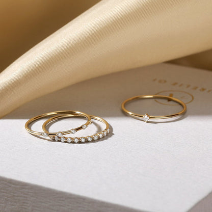 DELIA | Half-Eternity Diamond Ring