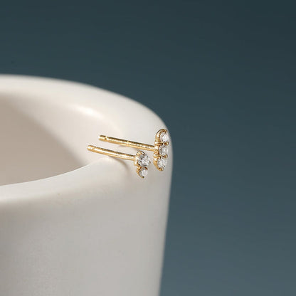 AVERY | Double Diamond Single Stud