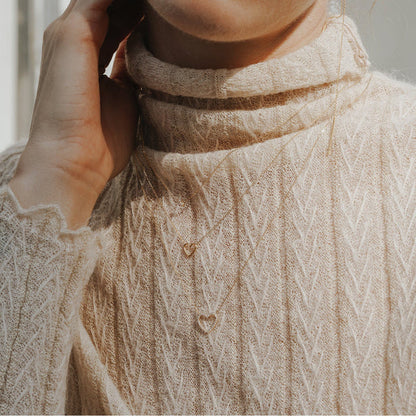 EMMA | Open Diamond Heart Necklace