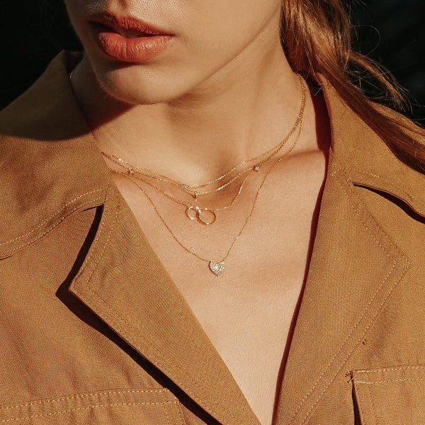 HELEN | Interlinked Circles Necklace