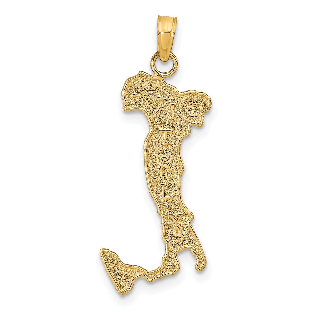 14K Map with ITALY Charm